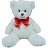 Valentine Stuffed White Bear Toy for Gift