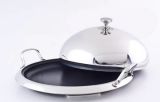 Cookware, 30x2.6cm Griddle Pan With High Dome Lid (SCO-05) 