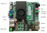 M4102-2 Itx-Hcms3j19, Baytrail J1900 Nano Itx Motherboard, 12V DC, 1stata, 2mini Pcie, VGA+HDMI, 1giga LAN