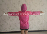 Children Pink 100% PVC 0.10mm Raincoat Azo Free