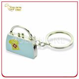 Creative Soft Enamel Metal Key Chain with Shiny Crystal