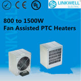 Big Power Extruded Aluminum PTC Fan Heater From 800W to 1500W with CE Certificate for Switch Cabinet