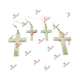 Metal Fashion Simple Style Cross Pendant Earrings Jewellery (CPE51031)