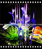 Beautiful Multicolour Glass Sculpture for Decoration