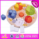 2015 Montessori Wooden Educational Toy Geometric, Geometric Shape Block Wooden Children Toy, Matching Preschool Wooden Toy W13e053
