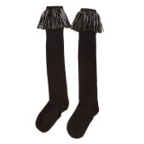 Women's Cotton Knee-High Stockings Socks with Tassels (TA211)
