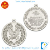 Custom Factory 3D Shiny Silver Medals for Craft Gift