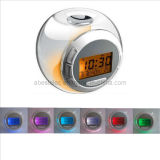 Natural Sound 7 Color Changing Desk Calendar Clock Kids Alarm Clock (AB-518)