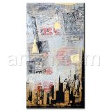 Wholesale Handmade Original Modern Abstract Building Oil Painting