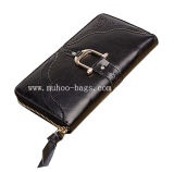 Fashion Real Leather Wallet for Lady (MH-2063 black)