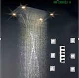 Shower Set Four Function Waterfall Rainfall Electricity Shower Set