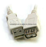 USB 2.0 Cable Type a Male to a Female Beige