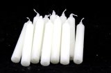 Home Bright Smokeless and Tearless Paraffin Wax White Stick Candles