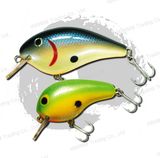 Top Grade Fishing Tackle Balsa Wood Crank Bait Fishing Lure (HYT002)