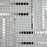 2015 Fancy White Stainless Steel Mosaic (PTN2016)