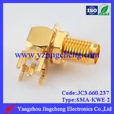 SMA Right Angle Female PCB Connector SMA-Kwe-2