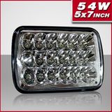 New Design High Power 5X7 Inch 54W Rectangle LED Sealed Beam Headlamp (PD7SL-54W)