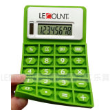 8 Digits Dual Power Foldable Silicon Calculator with Magnet (LC525A)