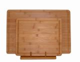 Bamboo Chopping Cutting Board with a Well Around Board (HGB-005)