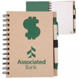 Promotional Recycle Die Cut Notebook: Dollar Sign