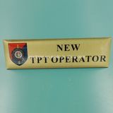 Custom Brass Printed Epoxy Name Badge (A33)