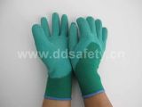 Green Nylon Green Latex Gloves (DNL612)