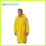 Long Yellow PVC Waterproof Safety Raincoat