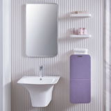 Fashion Purple Shiny Lacquer Bathroom Vanity Cabinet