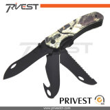 Camouflage Handle 3 Blades Camping Folding Pocket Knife