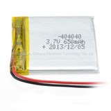 Li-ion Lithium Polymer Battery 3.7V 650mAh with PCB