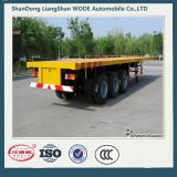 Best-Selling 3 Axle 40ft Flatbed Container Trailer Semi Trailer