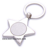 Gift Metal Silver Client Star Key Chain Promotion (BK11331)