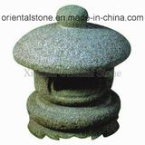 Grey Granite Stone Garden Outdoor Decoration Japanese Carving Lantern