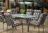 Glass Environmental Wrought Iron European Furniture