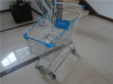 Asian Steel Chrome Supermarket Shopping Cart