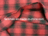 Red and Black Tartan Plaid Woolen Hazy Mai Do Extensive Grid Autumn and Winter Clothing Fabrics (FKQ071617)