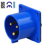 Industrial Plug (QJ-613) of IP44 16A 2p+E Plastic PA PP