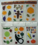 Harvest Glitter Window Jelly Decoration/Gel Stickers