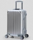 New Model Aluminum Alloy Luggage Universal Wheels High End Metal Business Travel Bag