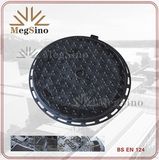 En124 B125 Ductile Iron Manhole Cover with Round Frame