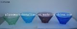 Various Solid Colors &Designs of Machine-Made Glass Bowl (P-027)