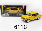 Wholesale Diecast Cars Kids Pull Back Car with Light 611c