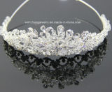 Rhinestone Handmade Wire Wedding Bridle Crown and Tiara H-1108
