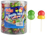 Double Deck Lollipop with Two Candy One Pop for Kids