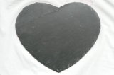 Heart Shape Black Slate for Table Top