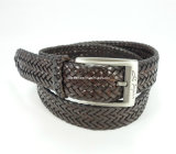 Classic Leather Braided Woven Belt