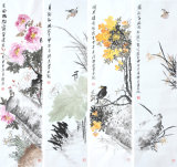 Good Quality Chinese Ink Painting with Wallpaper Murals for Decoration