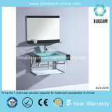 Tempered Lacquer Glass Washing Basinbathroom Vanity with Mirror (BLS-2038)