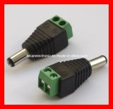 2.1 Mm DC Power Connector for CCTV Camera, 2.1 X 5.5 X 14 Mm DC Male Connector Plug