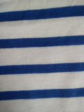 White and Blue Linen Fabric